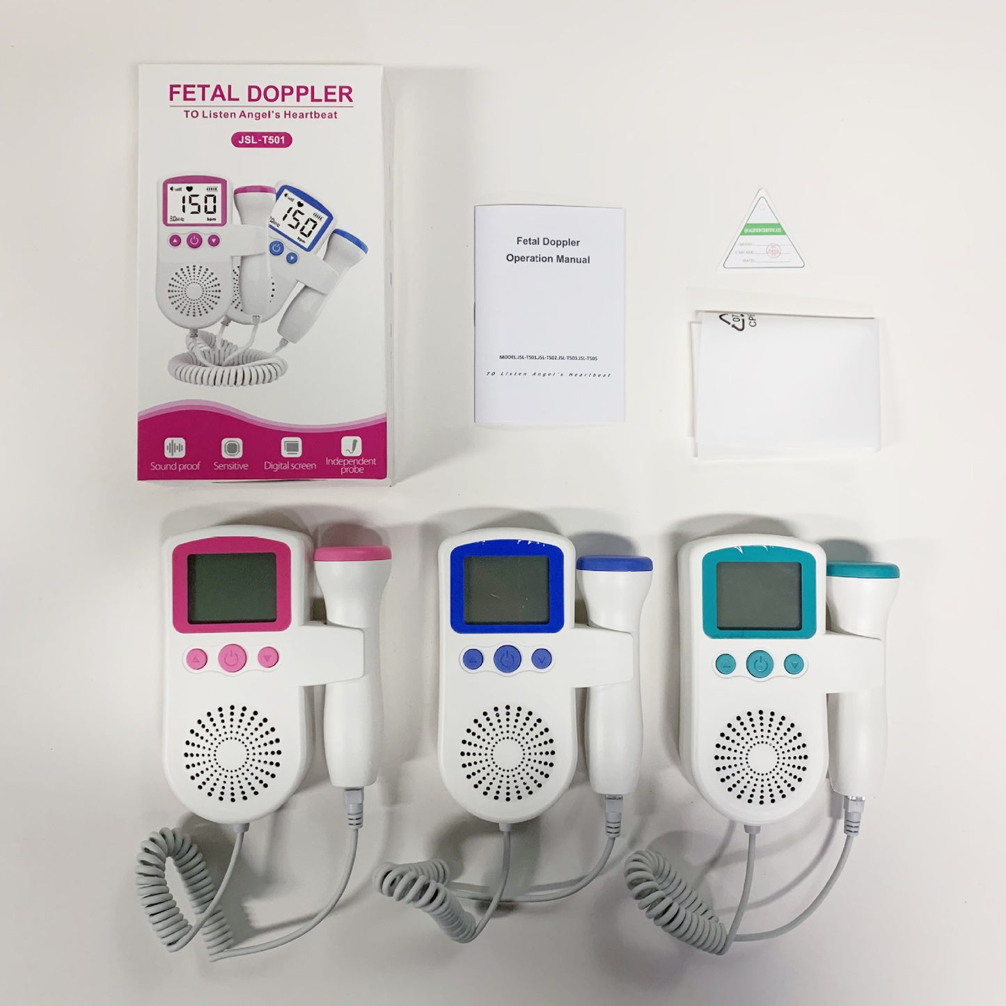 FDA foreign trade English version Doppler pregnant women fetal heart rate stethoscope intelligent monitoring factory wholesale fetal heart rate meter